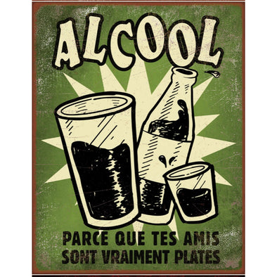 Alcool Design #9128 Vintage Tin Sign