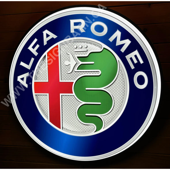 Alfa Romeo 30’’ Backlit Led Button Sign Design #Bb5030 Led