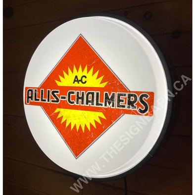 Allis Chalmers 18’’ Backlit Led Button Sign Design #W7084 18” Led Buttons