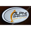 Alpine Shredders Custom Designed 32’’ Backlit Led Oval Sign Pivoting With Switch