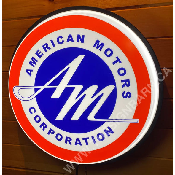 American Motors 18’’ Backlit Led Button Sign Design #W7121 18” Led Buttons