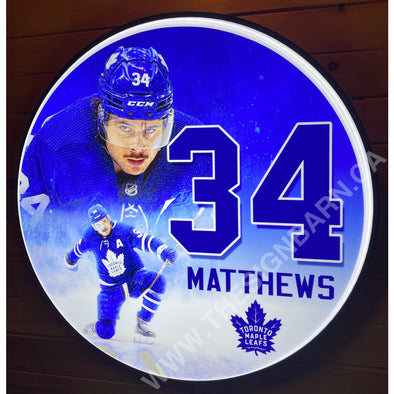 Austin Matthew’s Custom Designed 18’’ Backlit Led Button Sign Design #W7197 18” Led Buttons