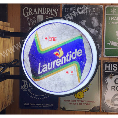 Bière Laurentide 20’’ Led Fixed Flange Sign Design #F5124 Led Sign