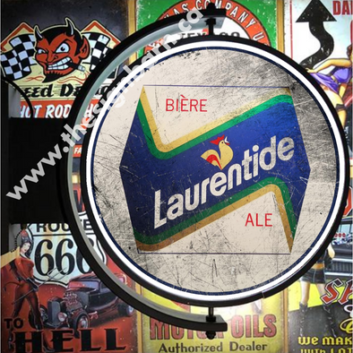 Bière Laurentide 24’’ Rotating Led Lighted Sign Design #S5136 Pivoting With Switch