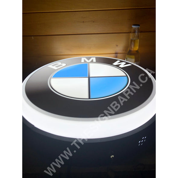 Bmw 18’’ Backlit Led Button Sign Design #W5017 18” Led Buttons