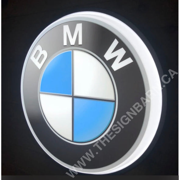 Bmw 18’’ Backlit Led Button Sign Design #W5017 18” Led Buttons