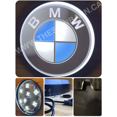 Bmw 30’’ Backlit Led Button Sign Design #Bb5017 Led