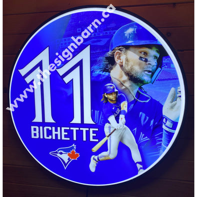 Bo Bichette Custom Designed 18” Backlit Led Button Sign Design #W7196 Led Buttons