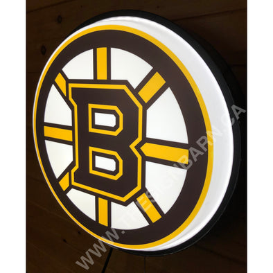 Boston Bruins 18’’ Backlit Led Button Sign Design#W6010 18” Led Buttons