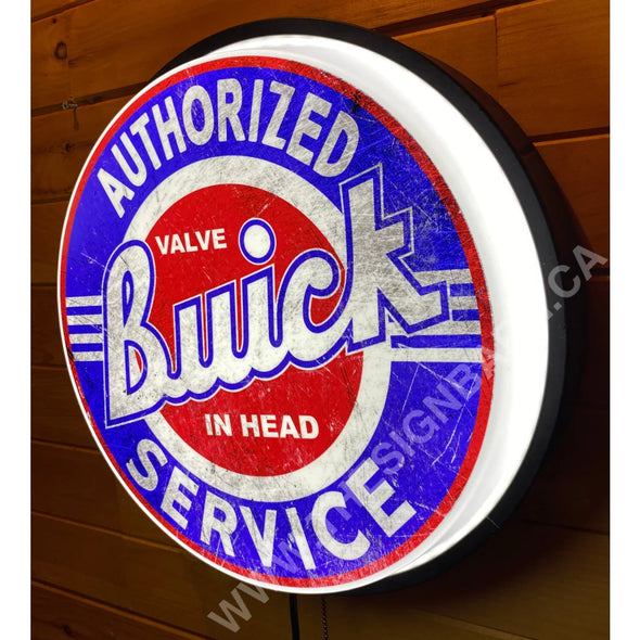 Buick 18’’ Backlit Led Button Sign Design #W5037 18” Led Buttons