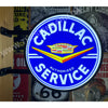 Cadillac Service 20’’ Two Sided Led Fixed Flange Sign Design #F7144 Led Sign