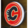 Calgary Flames 18’’ Backlit Led Button Sign Design #W6006 18” Led Buttons