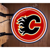 Calgary Flames 20’’ Led Fixed Flange Sign Design #F5143 Led Sign