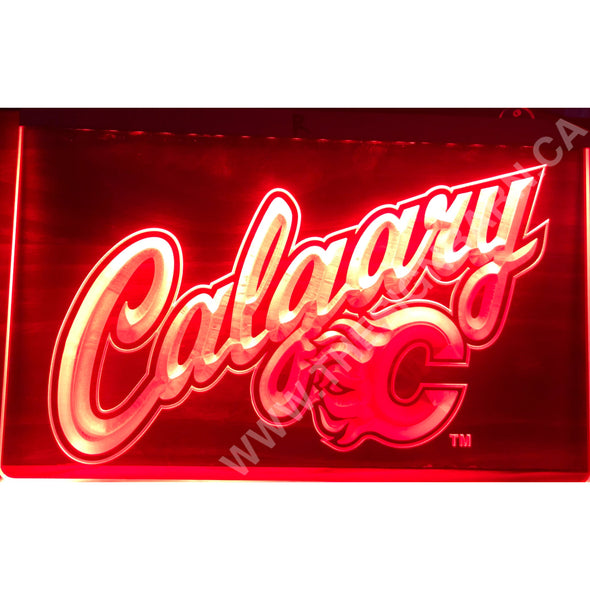 Calgary Flames Design #L201 Lighted Sign