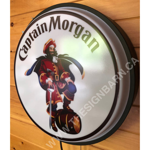 Captain Morgan 18’’ Backlit Led Button Sign Design #W5062 18” Led Buttons