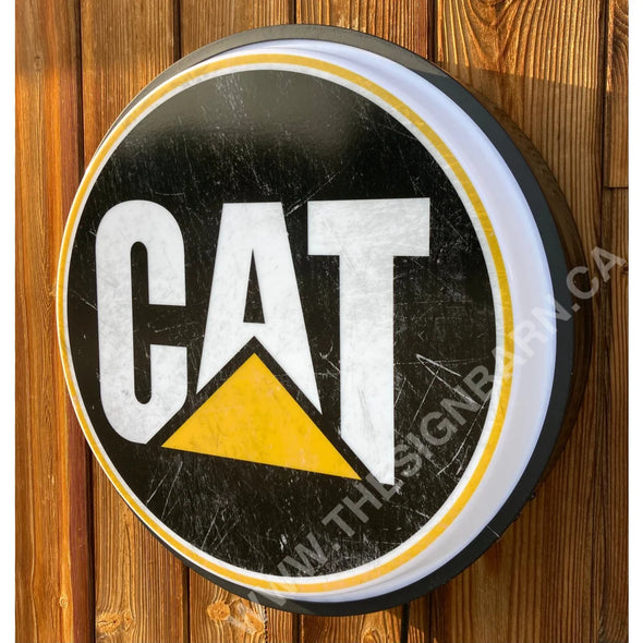 Caterpillar 18’’ Backlit Led Button Sign Design #W5150 18” Led Buttons