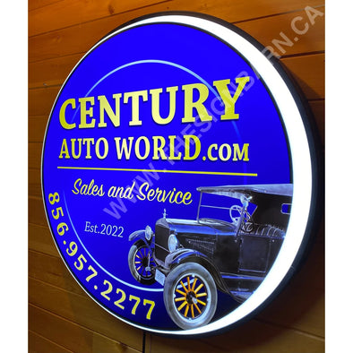 Century Auto Custom Designed 30’’ Backlit Led Button