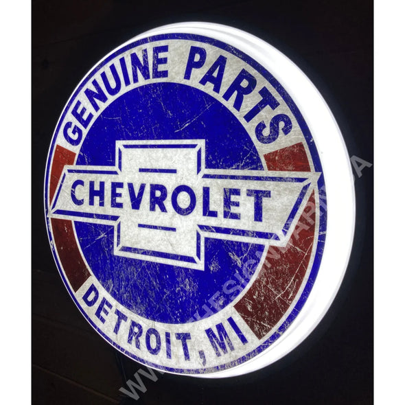 Chevrolet 18’’ Backlit Led Button Sign Design #W7090 18” Led Buttons