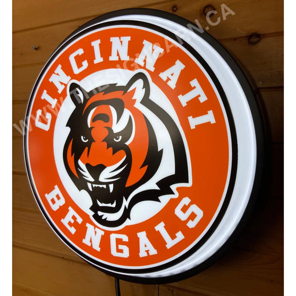 Cincinnati Bengals 30’’ Backlit Led Button Sign Design #Bb7061 Led