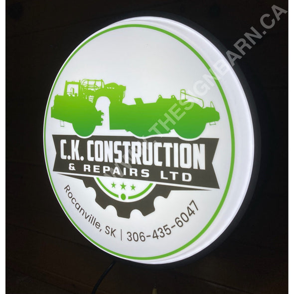 Ck Construction 18’’ Backlit Button