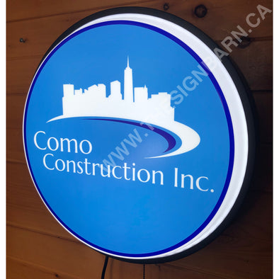 Como Construction 18’’ Backlit Button 18” Led Buttons