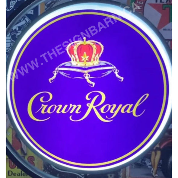 Crown Royal 20” Two Sided Fixed Led Lighted Flange Sign Led Sign