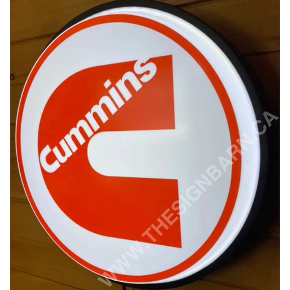 Cummins 18’’ Backlit Led Button Sign Design #W7036 18” Led Buttons