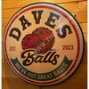 Dave’s Balls Custom Designed 30’’ Backlit Button Sign Led