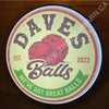 Dave’s Balls Custom Designed 30’’ Backlit Button Sign Led