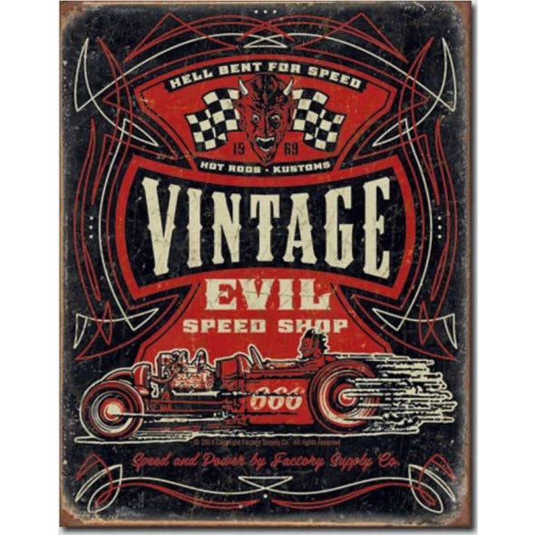 Design #1972 Vintage Tin Sign