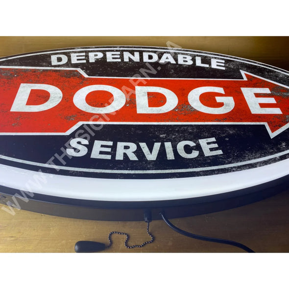 Dodge 32’’ Backlit Led Oval Sign Design #V7113 Backlit Ovals