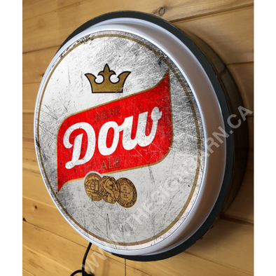 Dow Beer 18’’ Backlit Led Button Sign Design #W5137 18” Led Buttons