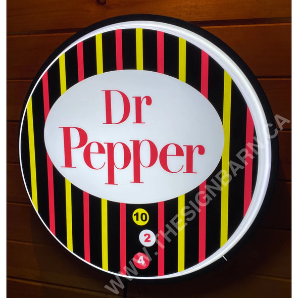 Dr Pepper 18” Backlit Led Button Sign Design #W7180 Led Buttons