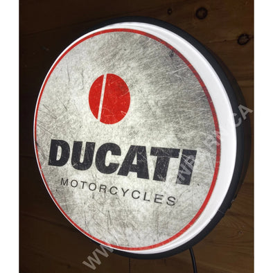 Ducati Motorcycle 18’’ Backlit Button Sign Design #W5035 18” Led Buttons