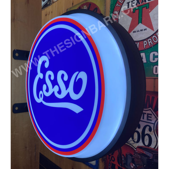 Esso 20’’ Led Fixed Flange Sign Design #F5054 Led Sign