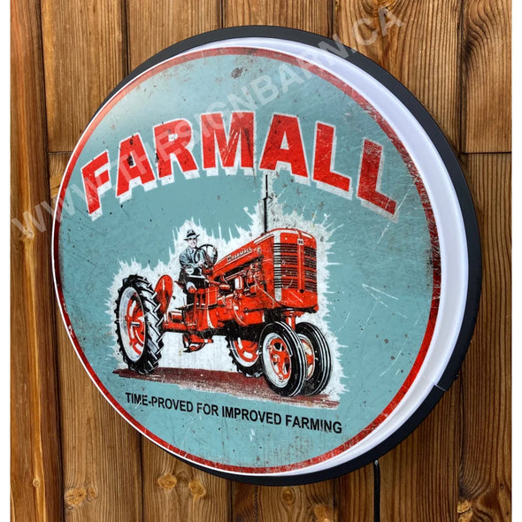 Farmall 30’’ Backlit Led Button Sign Design #Bb7198 Led