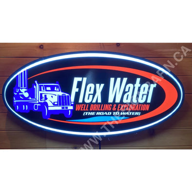 Flex Water 32’’ Backlit Led Oval Sign Backlit Ovals