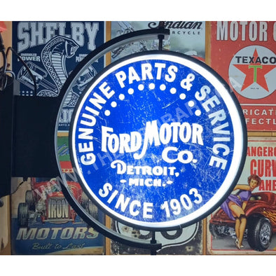 Ford Motors 24’’ Rotating Led Lighted Sign Design #S7073 Pivoting With Switch