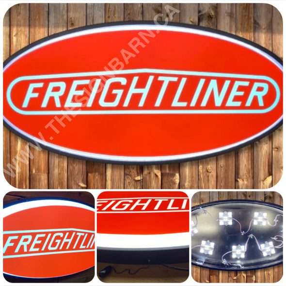 Freightliner 32’’ Backlit Led Oval Sign Design #V7153 Backlit Ovals