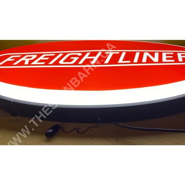 Freightliner 32’’ Backlit Led Oval Sign Design #V7153 Backlit Ovals