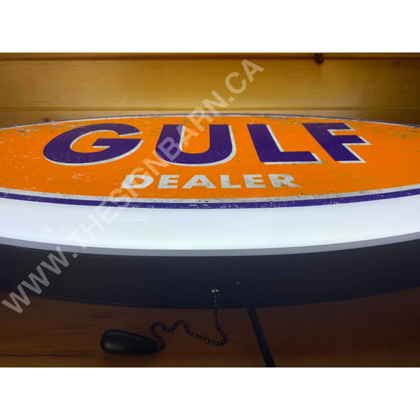 Gulf 32’’ Backlit Led Oval Sign Design #V7107 Backlit Ovals