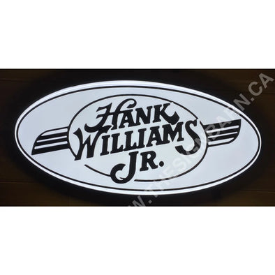 Hank Williams Jr Custom Designed 32’’ Backlit Led Oval Sign Backlit Ovals