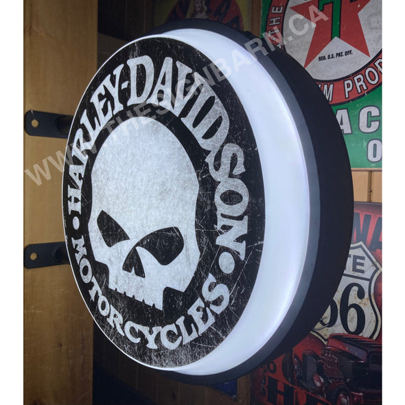 Harley Davidson 20’’ Led Fixed Flange Sign Design #F5036 Led Sign