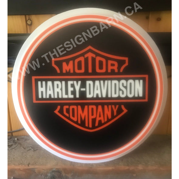 Harley Davidson 20’’ Led Fixed Flange Sign Design #F5061 Led Sign