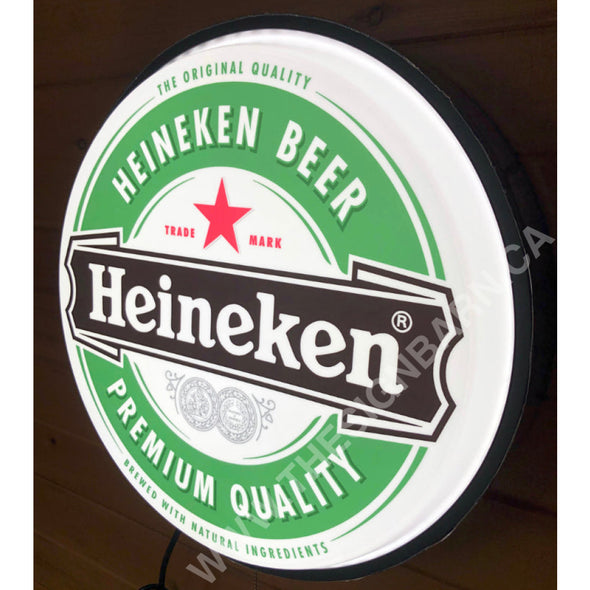 Heineken 18’’ Backlit Led Button Sign Design #W6017 18” Led Buttons