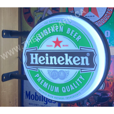 Heineken 20” Two Sided Led Fixed Flange Sign Design #F5087 Led Sign