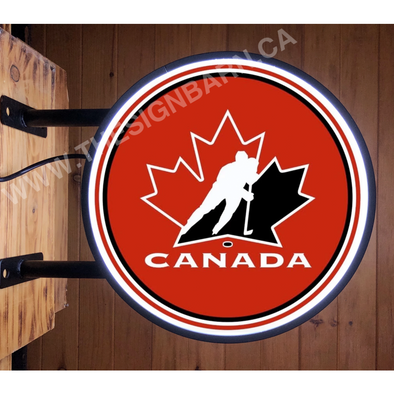 Hockey Canada 20’’ Led Fixed Flange Sign Design #F5142 Led Sign