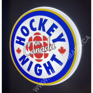 Hockey Night In Canada 18’’ Backlit Led Button Sign Design #W7011 18” Led Buttons