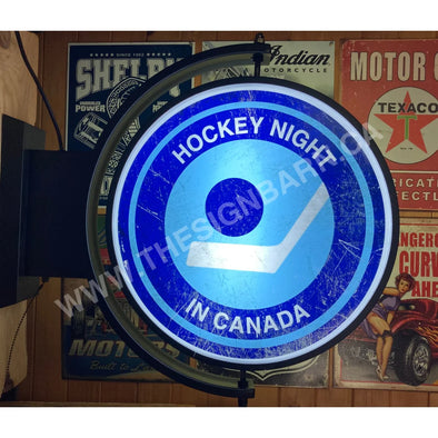 Hockey Night In Canada 24’’ Rotating Led Sign Design #S7086 Pivoting With Switch