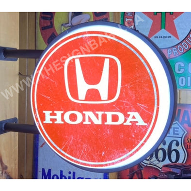 Honda 20’’ Two Sided Led Fixed Flange Sign Design #F7076 Led Sign